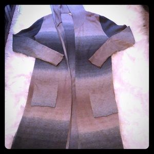 Lovestitch, ombré, long sweater, coat/jacket-Sm